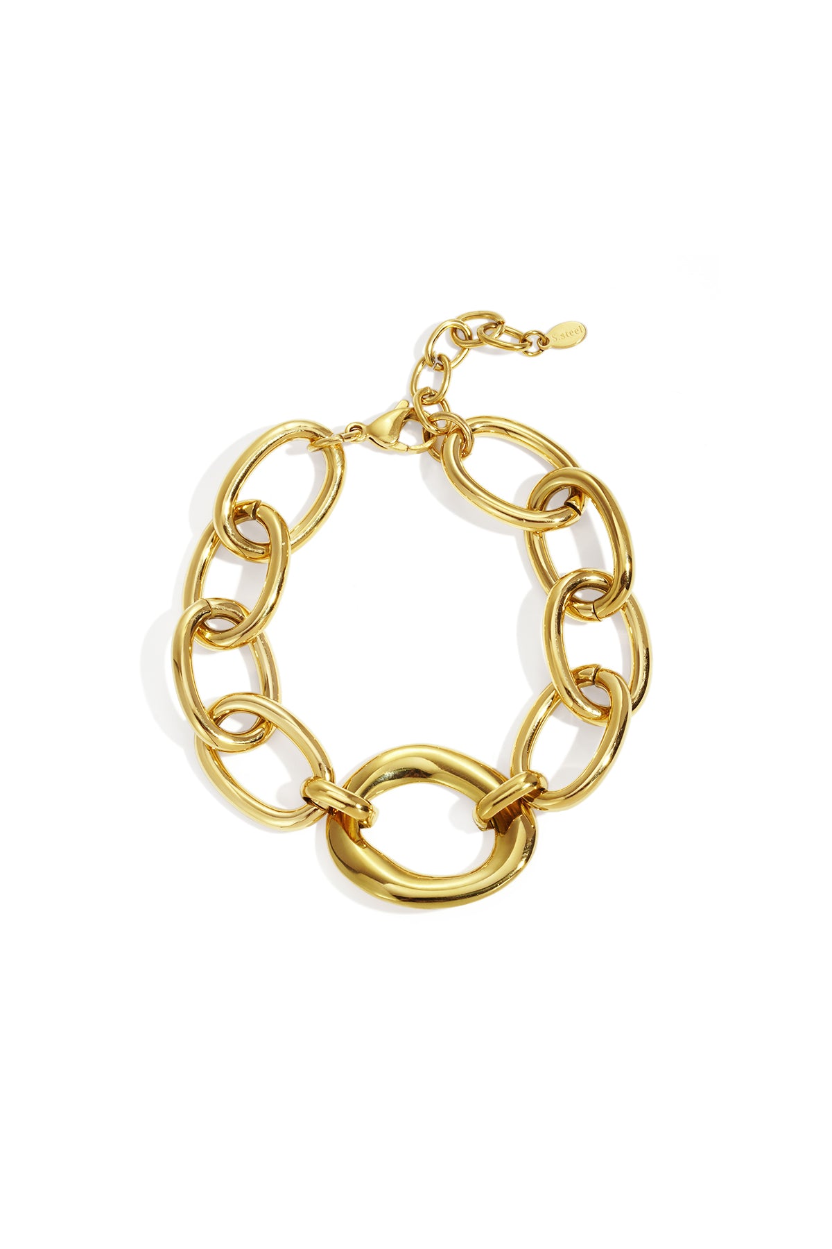 Mixed - schakelarmband Goud