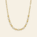 Prisma - Ketting met zirkonia stenen goudkleur