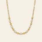 Prisma - Ketting met zirkonia stenen goudkleur
