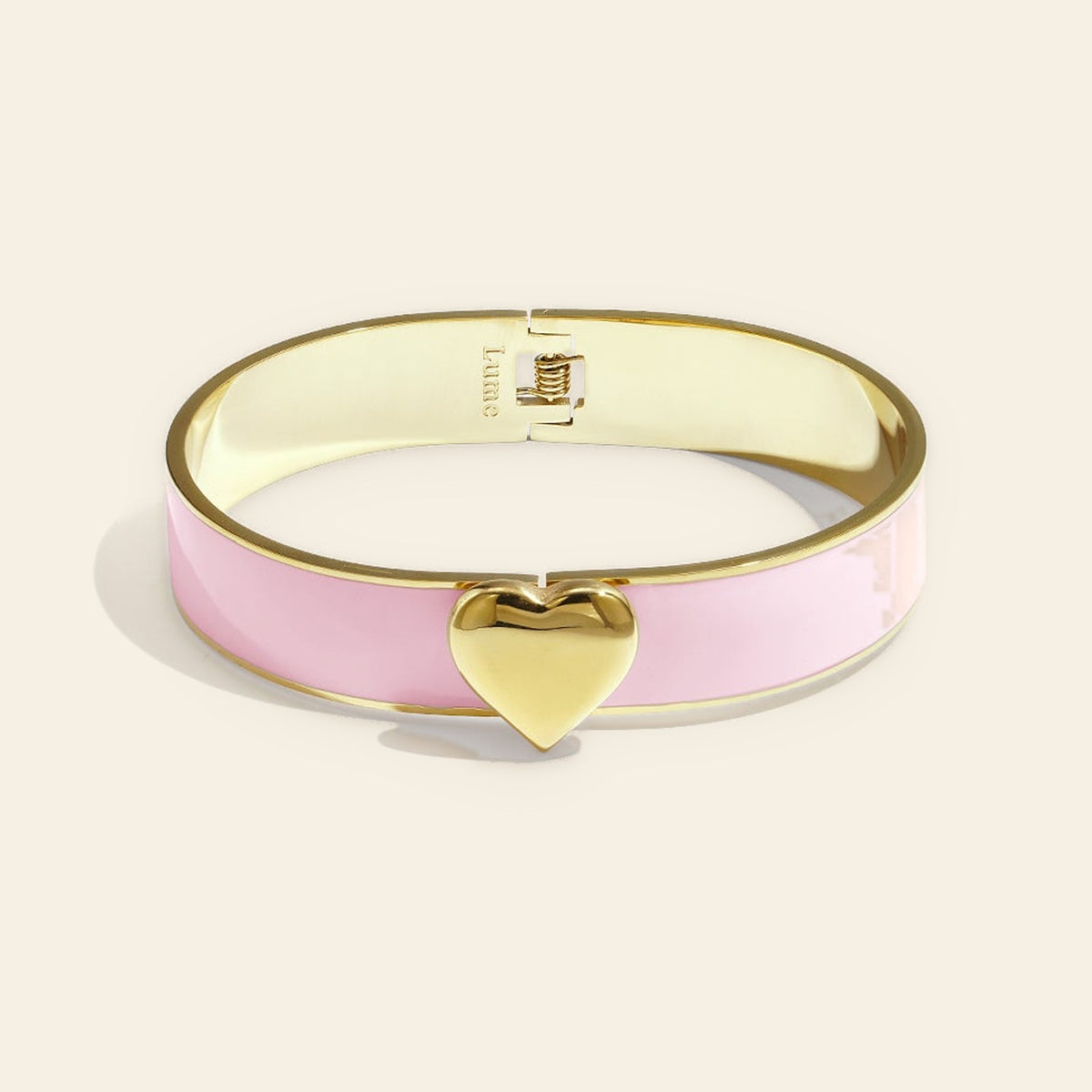 Amélie - Emaille armband met hartje