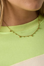 Dotty - schakelketting Goud detail