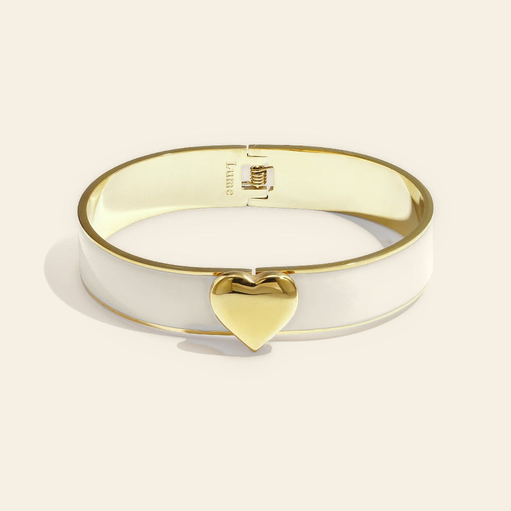 Amélie - Emaille armband met hartje