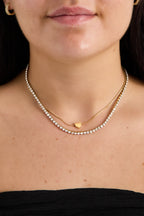 Duet - Dubbele ketting met hartje