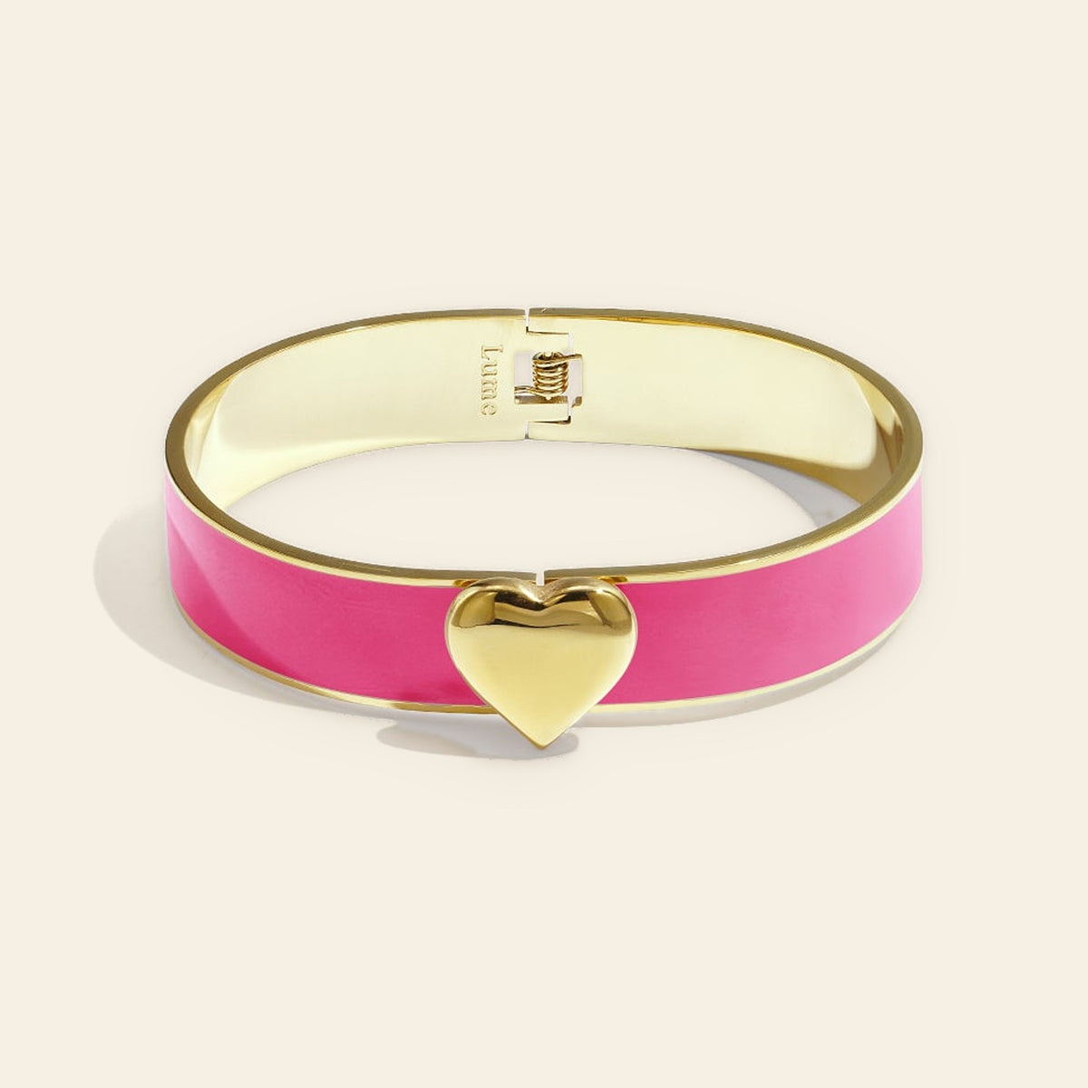 Amélie - Emaille armband met hartje
