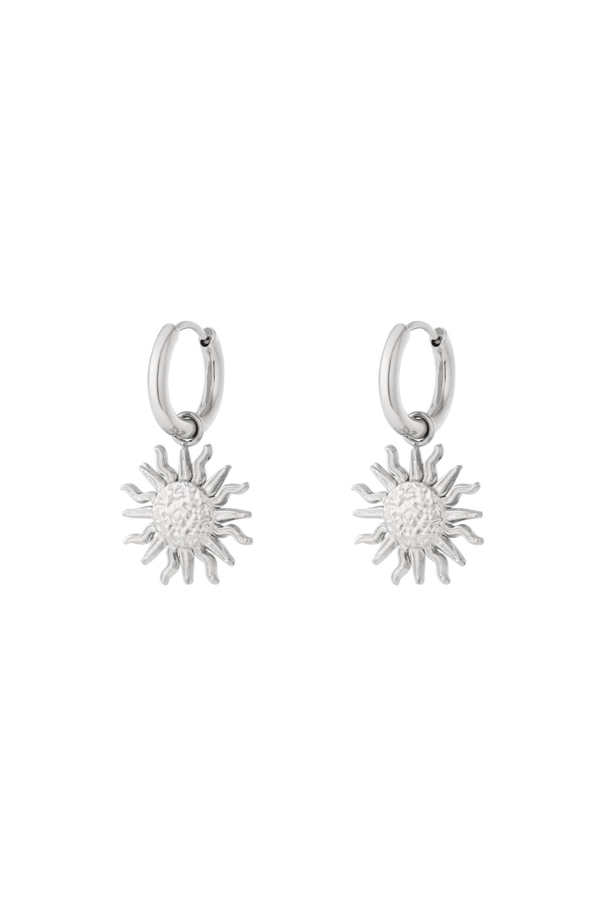 Sunny - druppel oorbellen Zilver