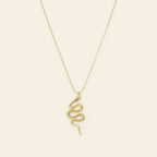 Serpent - Lange slangen ketting goudkleur