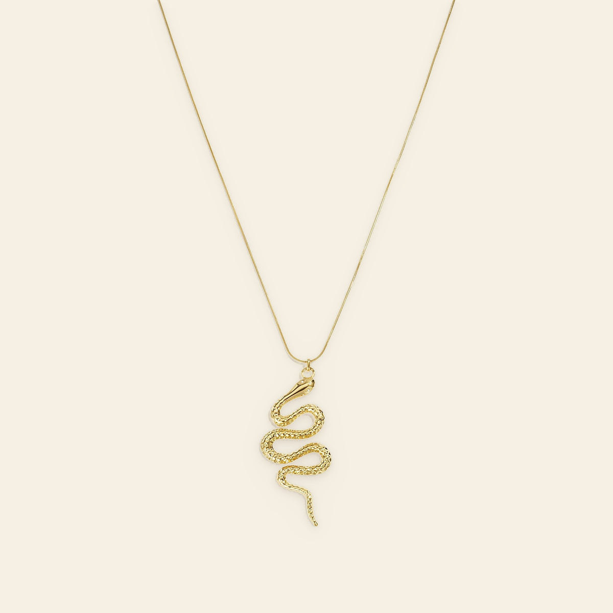Serpent - Lange slangen ketting goudkleur