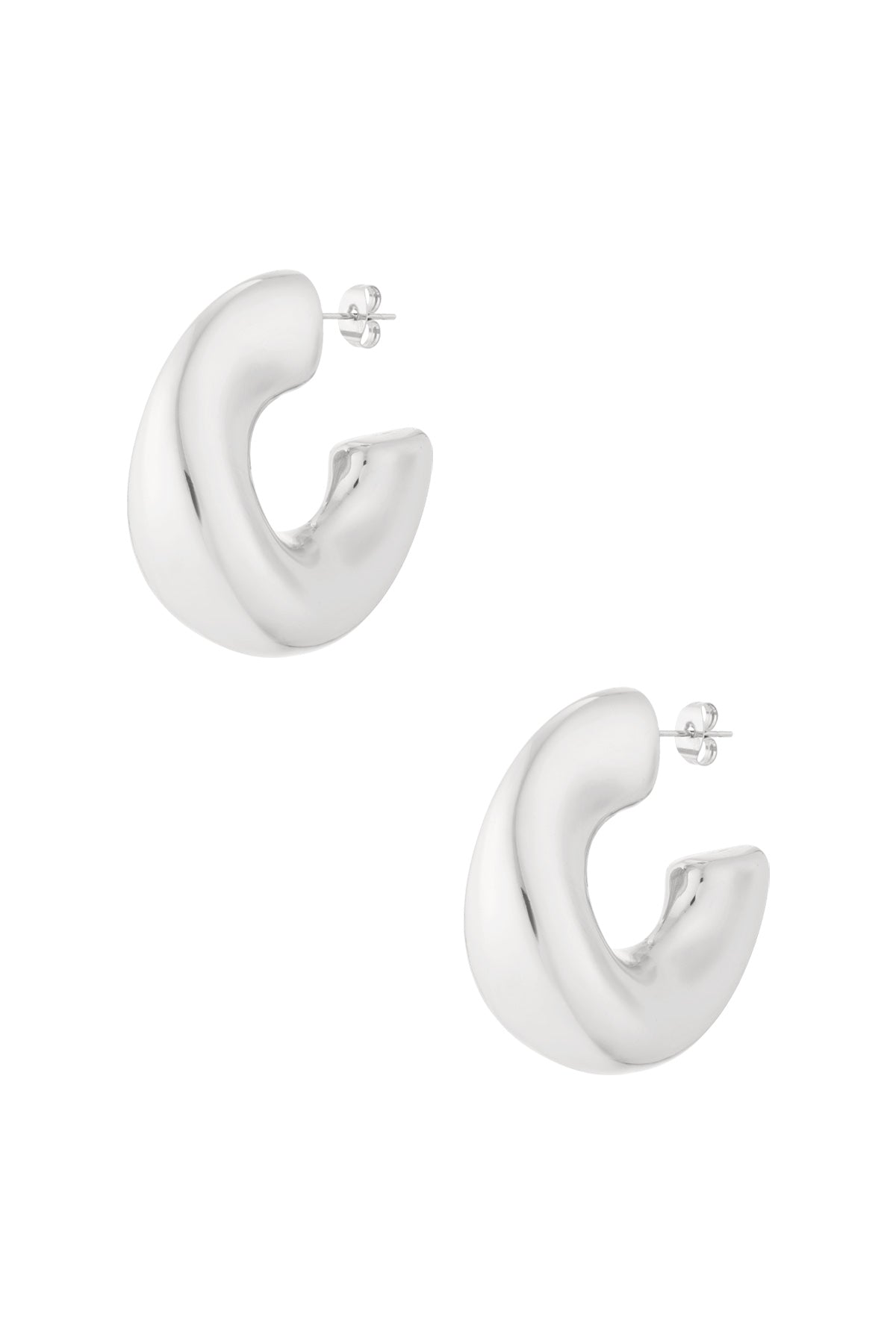 Marigold - statement creolen Zilver
