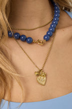 Eye - hanger ketting Goud detail