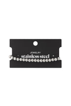 Stone - schakelarmband zilverkleurig
