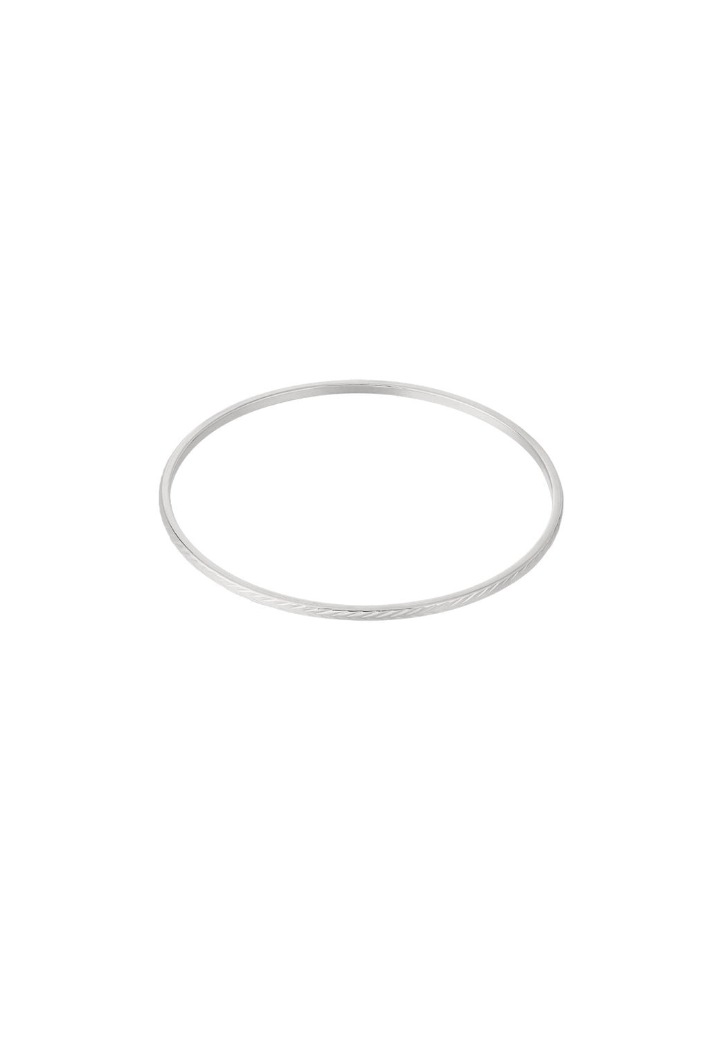 Sleek - manchet armband zilverkleurig