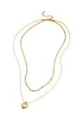 Heart - layered ketting Goud