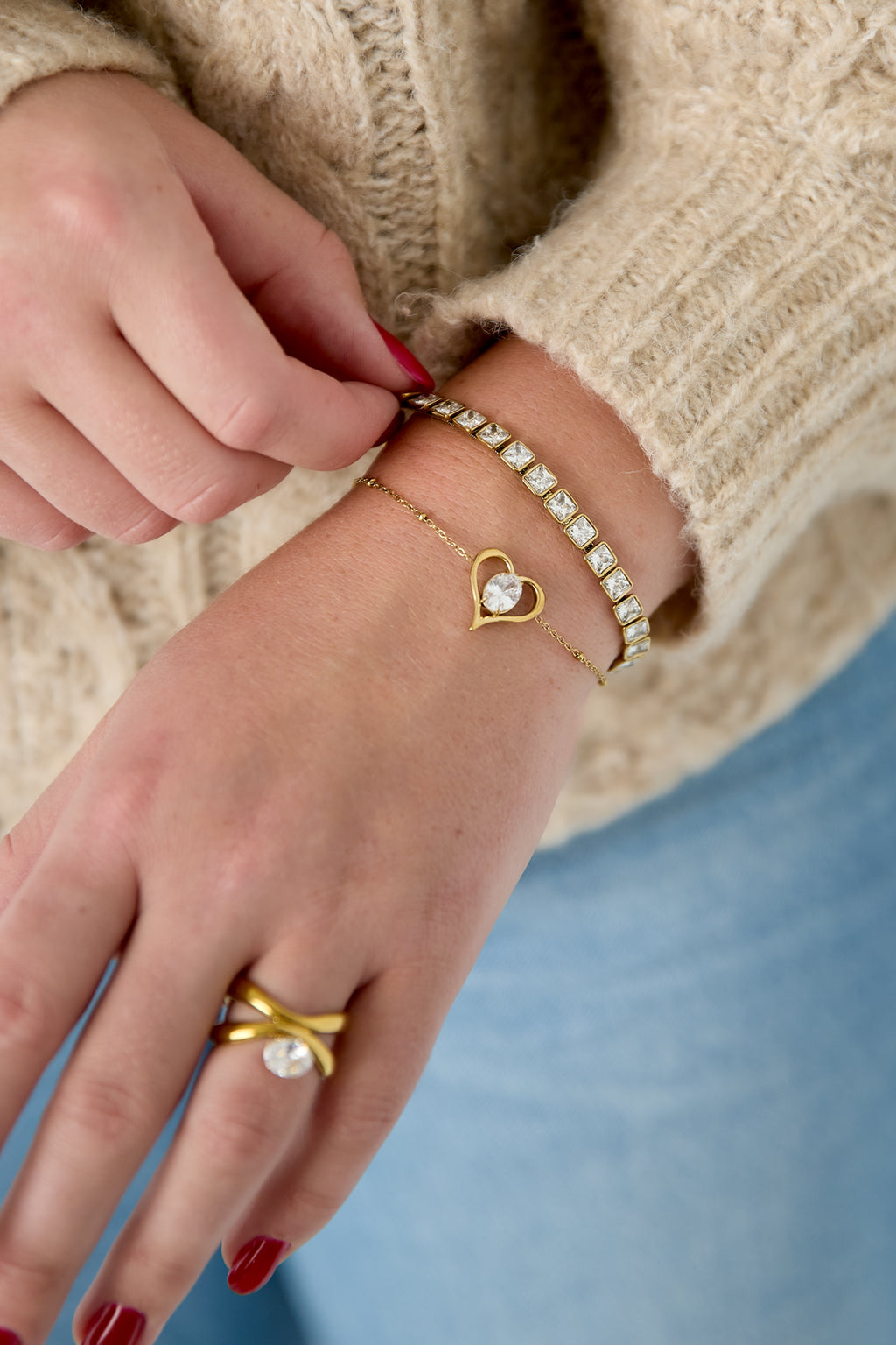 Baguette - Tennisarmband met zirkonia