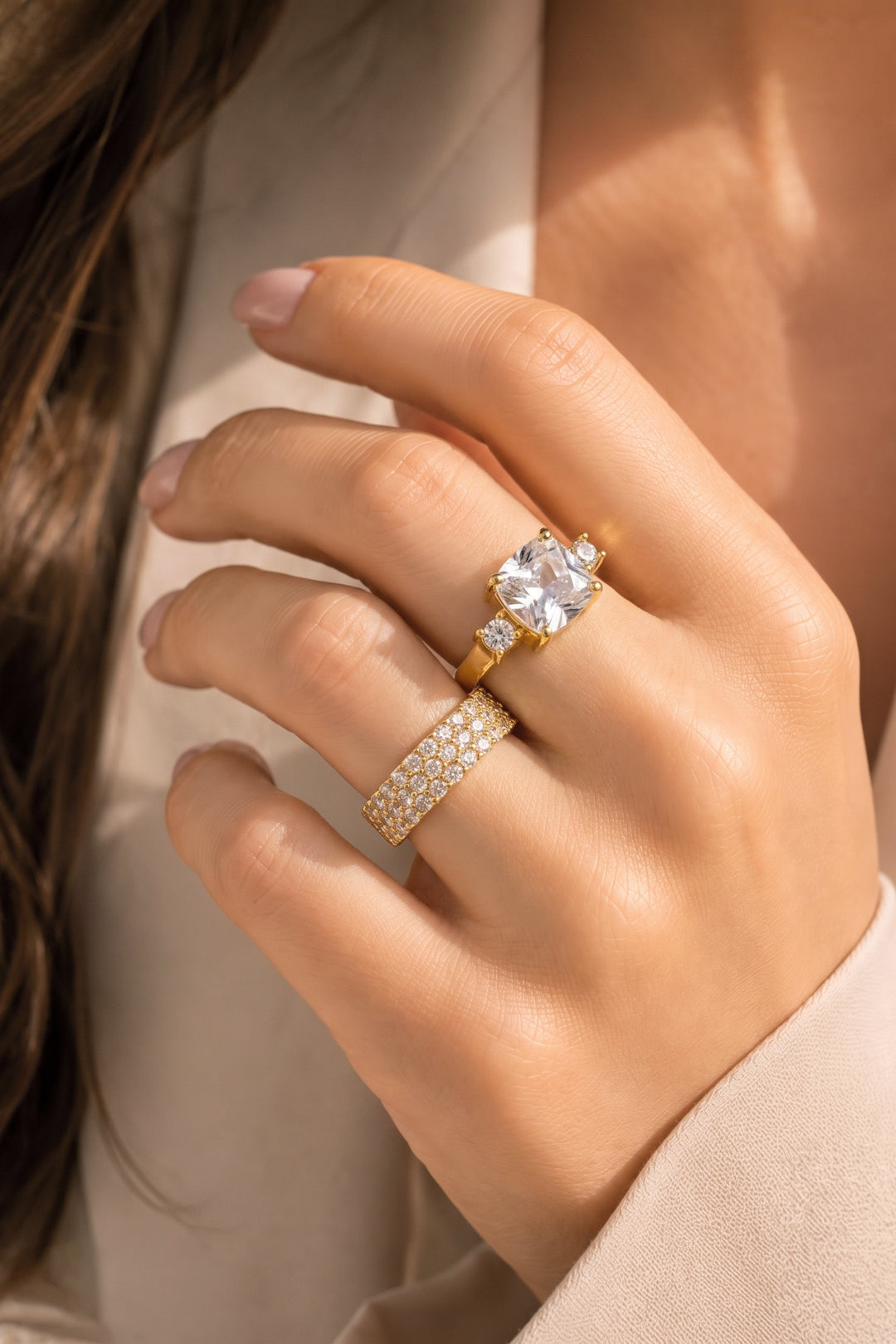Céleste - Pavé stapelring