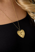 Sweet - hartjes ketting Goud detail