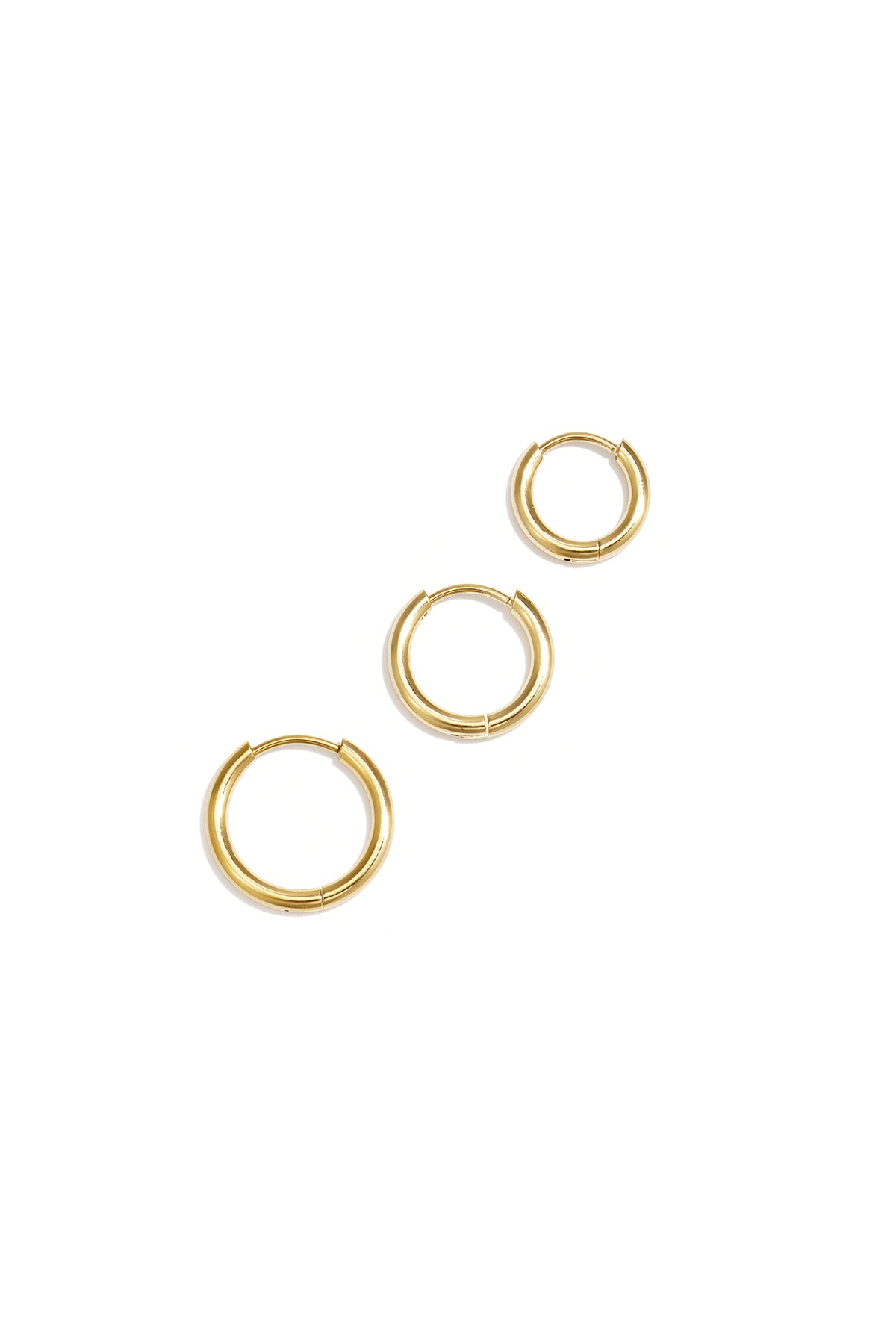 Trio - hoops set Goud