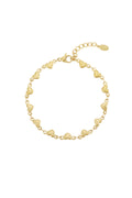 Liva - hartjes armband Goud