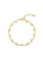 Liva - hartjes armband Goud