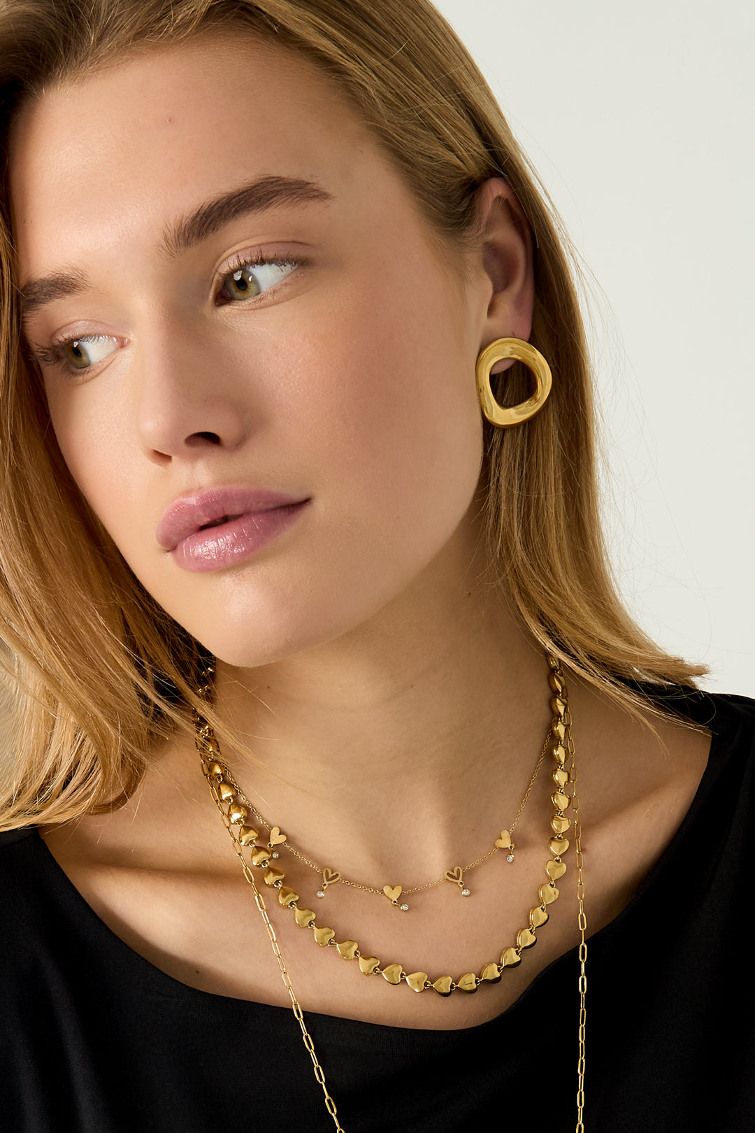 Love - hartjes ketting Zilver
