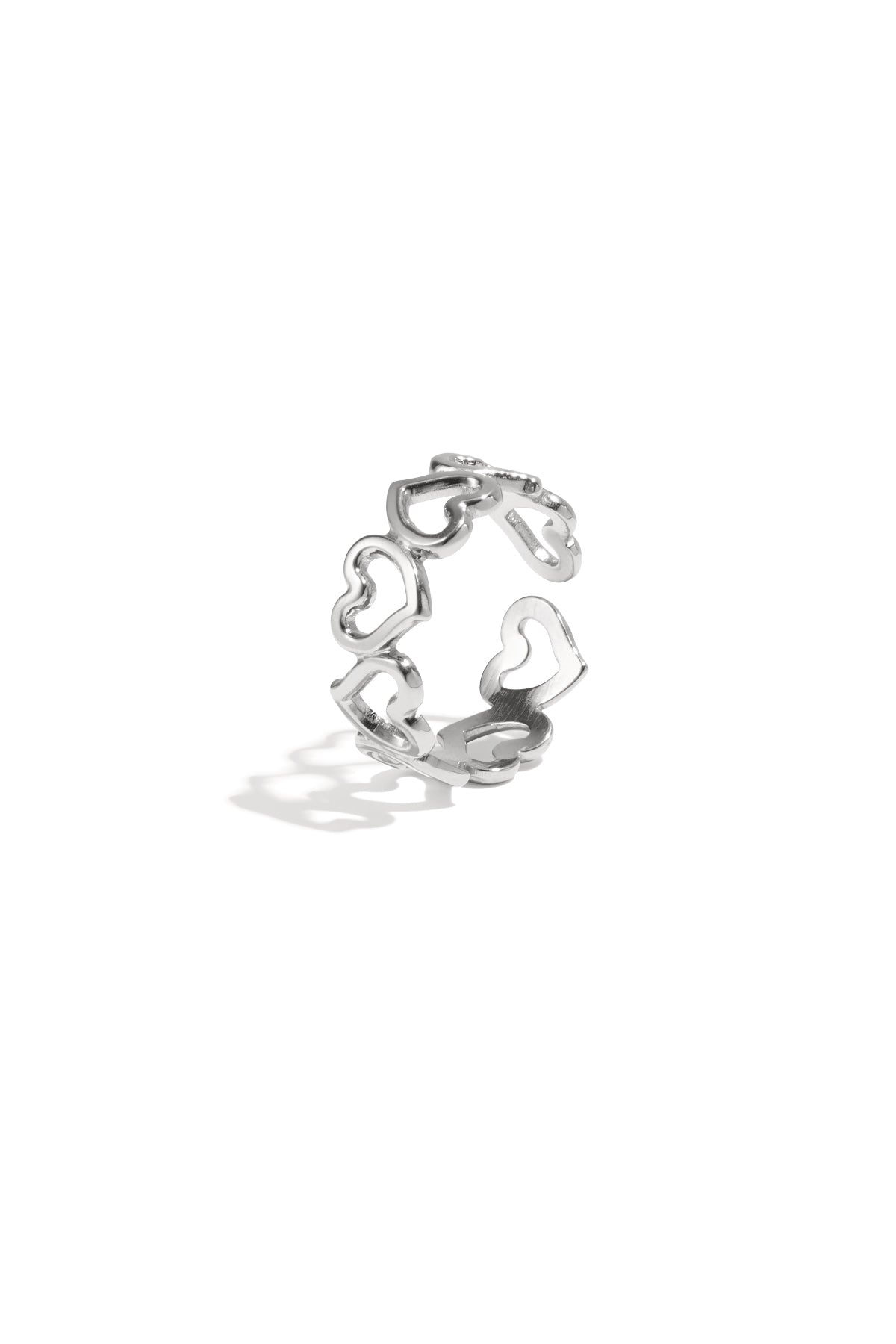 Joy - hartjes ring Goud detail